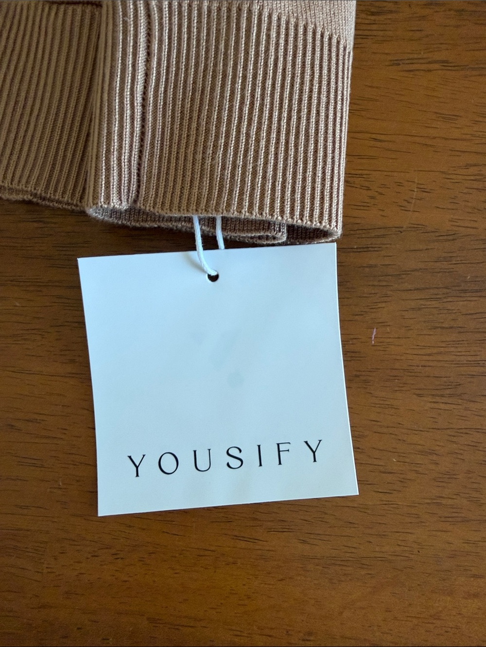 Women's V-Neck Button-Front Sweater Vest in Camel Brown - Picture 7 of 9